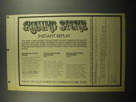 1974 Independent News Company Books Advertisement - The Rolling Stone Reader - £14.78 GBP