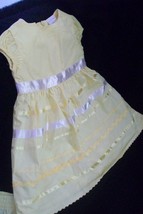 * Dress GIRLS BABY WONDER KIDS GIRLS YELLOW SPRING DRESS Sz 12 MONTHS - $15.99