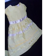 * Dress GIRLS BABY WONDER KIDS GIRLS YELLOW SPRING DRESS Sz 12 MONTHS - $21.86 CAD