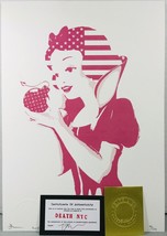 Death Nyc Signed Coa # 97/100 Snow White 2019 Apple Bomb Graffiti Art Print - £31.85 GBP