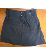 Athleta Womens Skirt Skort Size 10 Black Hit The Trail Outdoor Activewear  - $422.93 MXN