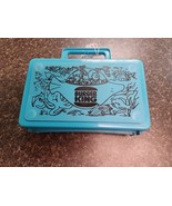 Vintage Burger King Whirley Industries Plastic Teal Lunch Box Pencil Box... - $20.33 CAD