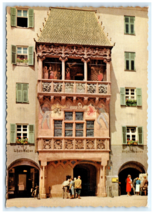 Goldenes Dachi Golden Roof Old Town Innsbruck Austria Postcard - $7.00