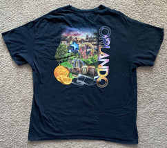 Planet Hollywood Orlando Unisex Graphic T-Shirt Black Florida Tee XL - £23.98 GBP