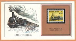 HUNGARY Stamp 1979 on Card  &quot; Orient-Express &quot; Painting Basil Smith - £2.12 GBP