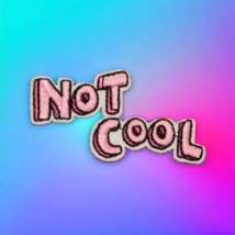 Not Cool Spell Out Block Letters Pink Clothing Iron On Patch Decal Embro... - £5.51 GBP
