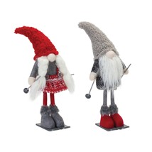Gnome on Skis (Set of 2) 14.5&quot;H Polyester - £45.33 GBP