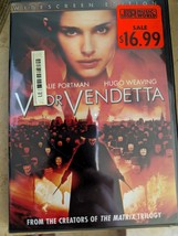 V For Vendetta Dvd. Natalie Portman, Hugo Weaving. Widescreen New &amp; Sealed - £7.13 GBP