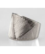 Bianca Milano Sterlingsilber Texturiert Breiter Bandring Größe 7 - €130,83 EUR