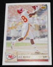 1992 Upper Deck J J Birden 548, Kansas City Chiefs NFL Football Sports Card - £12.54 GBP