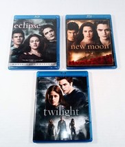 The Twilight Saga Blu-ray Twilight Eclipse &amp; New Moon Lot of 3 - £15.98 GBP