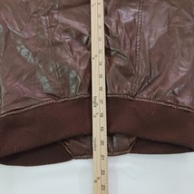 Wishful Park RN#131869 Women’s Size Medium Coat Brown Faux Vegan Leather Jacket image 6