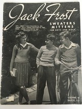 Vintage Jack Frost Sweaters Mittens Boys Girls Volume 46 1947 Knitting P... - $11.99