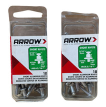 Arrow Fastener RSA3/16 Aluminum Medium Rivet 3/16 Dia.x 1/8 in. 18 count Pack 2 - £10.27 GBP