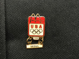 McDonald&#39;s Lapel Pin 1988 Seoul South Korea Olympics USA - £7.29 GBP