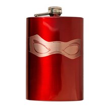 8oz RED Ninja Mask Flask L1 - £17.22 GBP