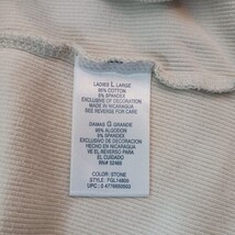 Faded Glory FGL14800 Ladies Beige/Stone Cotton Blend Stretch Top Tee Size Large image 4