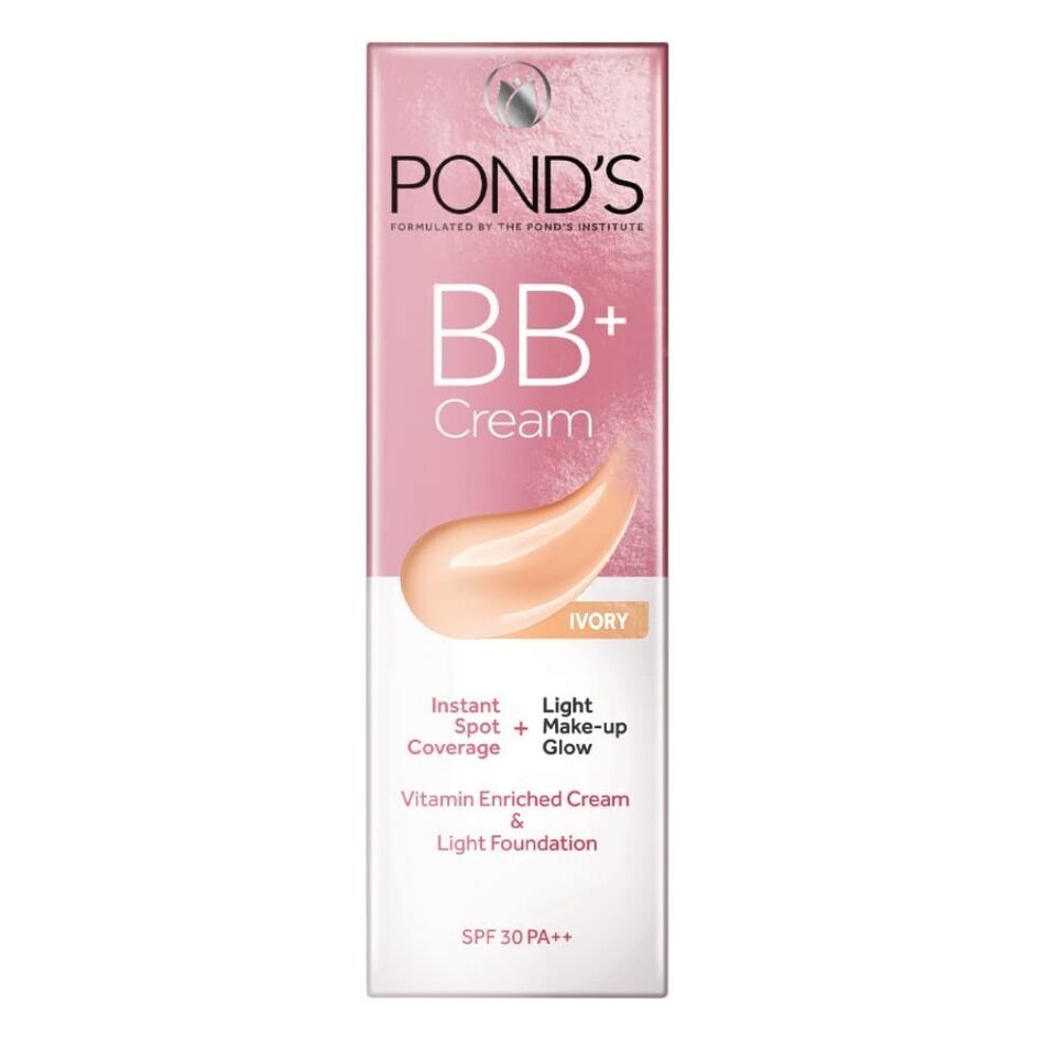 2x POND'S BB+ Cream Light, 18 g (Pack of 2) Ivory Shade