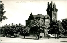 RPPC Escanaba Michigan MI - Delta County Court House UNP Postcard - £23.70 GBP