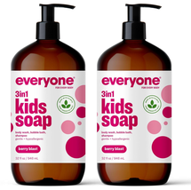 3-In-1 Kids Soap, Body Wash, Bubble Bath, Shampoo, 32 Ounce (Pack of 2), Berry B - £24.01 GBP