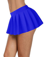 Women Sexy Stretchy Elastic Waist Pleated Ruffle Mini Skirt for Schoolgi... - £27.52 GBP