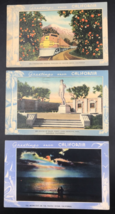 3 - Greetings from California Postcards Statue of David Streamliner Moonlight - $13.99