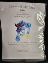 Heaven And Earth Designs Zebra Cross Stitch Chart Haejol11 - $14.40