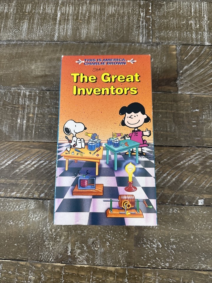The Great Inventors Charlie Brown VHS - $11.76