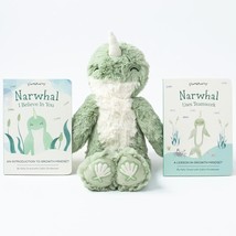 Slumberkins 14&quot; Narwhal Kin &amp; 2 Board Books Complete Set Bundle - £24.86 GBP