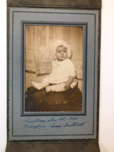 Vintage Lovely Baby Girl Photograph Christmas Day 1933 Original - £15.67 GBP