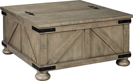 Signature Design by Ashley Aldwin Farmhouse Square Coffee Table with Lift Top - $350.99