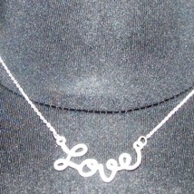 Silver Plated Love Necklace - £7.58 GBP