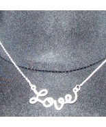 Silver Plated Love Necklace - £7.57 GBP