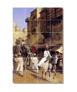 Edwin Weeks Village Painting Ceramic Tile Mural BTZ09589 - $328.24 CAD+