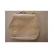 Vintage 1960s Ladies Purse -Mr. John- Handmade White Beaded Evening Purse - £19.60 GBP