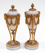 Louis XIV Style Marble and Ormolu Votive Cassolettes Votives Gorgeous - £1,915.30 GBP