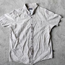 Patagonia Shirt Organic Cotton Men L Shirt Short Sleeve Button Down Worn... - $18.81