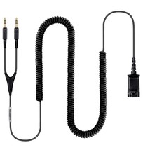 Gold-Plated Headset Qd To 3.5Mm Quick Disconnect Cable For Plantronics H... - $25.99