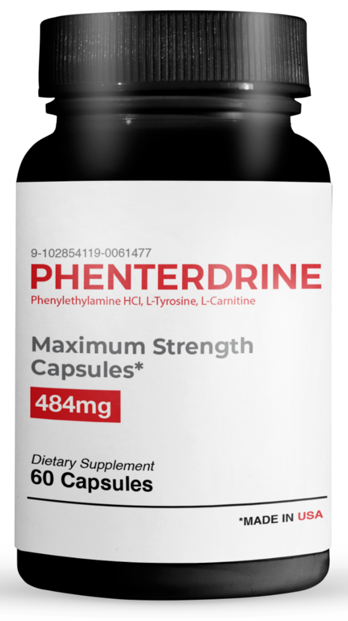 Phenterdrine, thermogenic fat burning formula-60 Capsules - $39.59