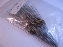 Qty 50 Resistor 27R 27 Ohm 5% 1/4W Carbon Composition - NOS - £7.46 GBP