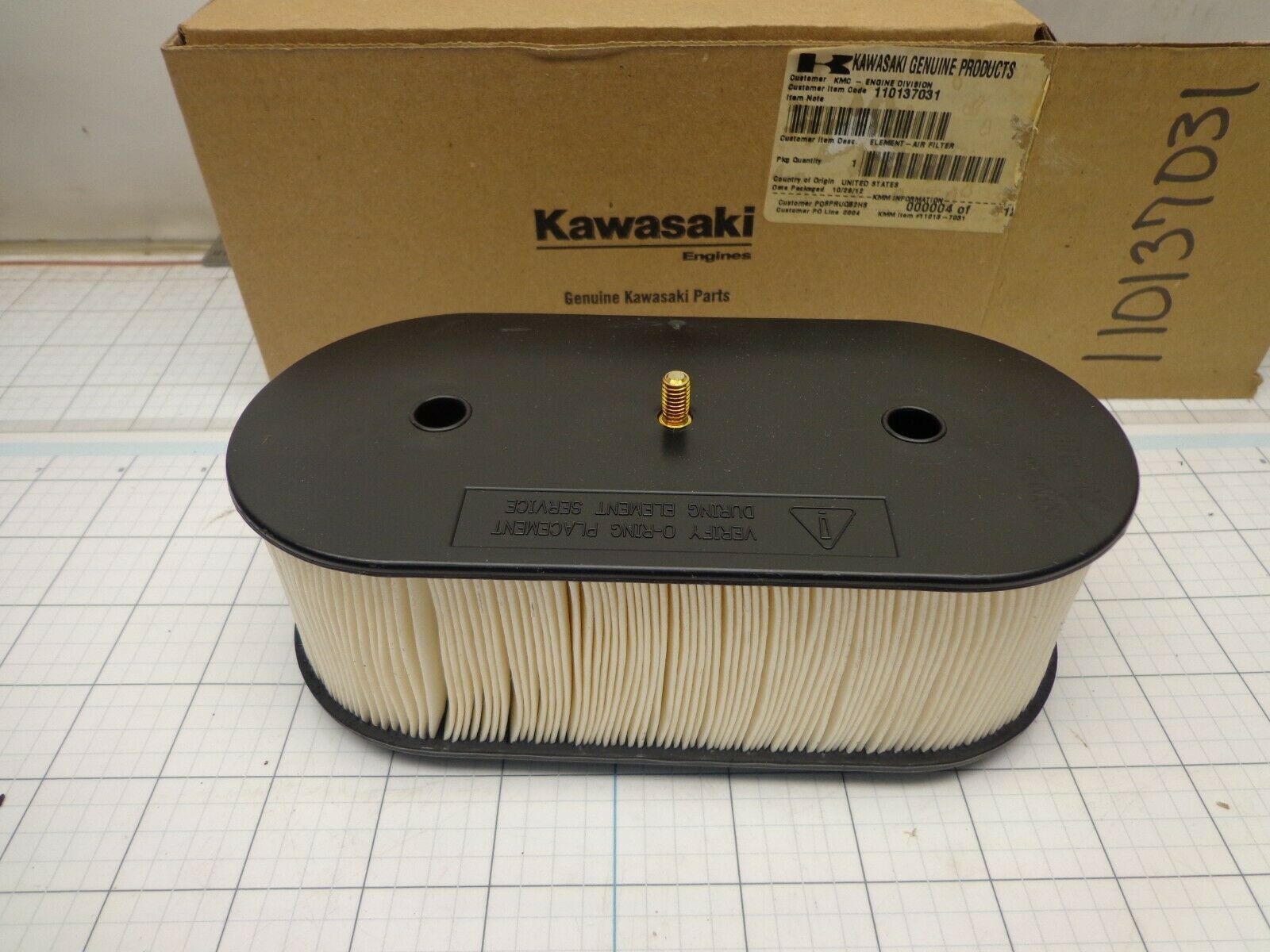 Primary image for Kawasaki 11013-7031 Air Cleaner Filter Element NO Pre Filter OEM NOS