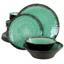 Gibson Elite Green Lantern 16-Piece Double Bowl Dinnerware Set, Teal - $103.63