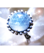 HAUNTED RING BLUE FLAME OF FORTUNE TRIUMPH HIGHEST LIGHT COLLECTION MAGICK - $212.33