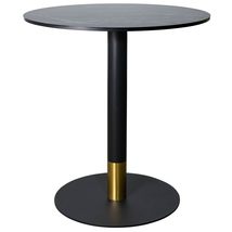 LeisureMod Round Dining Table with MDF Top &amp; Powder-Coated Round Steel B... - $163.66+
