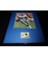 Emmitt Smith 16x20 Framed Game Used Jersey &amp; Photo Display Cowboys - £62.27 GBP