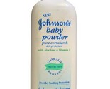Johnson&#39;s Baby Powder Pure Cornstarch with Aloe and Vitamin E 255g See P... - £11.28 GBP