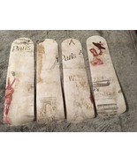 CUSTOM- CEILING FAN  WEEKEND IN PARIS EIFFEL TOWER FRANCE &amp; VINTAGE AIRP... - $165.48 CAD