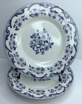 4 Salad Plates BLUE FLORAL FRENCH TOILE 8.5” Royal Stafford New - $42.08