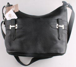 GIANI BERNINI Pebble Bridle Hobo Shoulder Bag Black New with Tags - $59.97