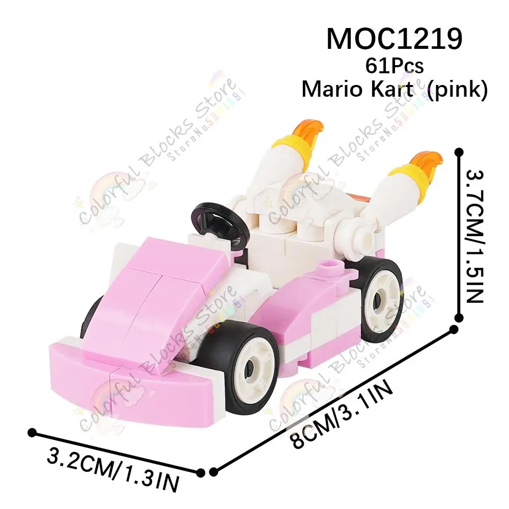 Best Price | MOC1219 - Creativity Series Bricks Toys Cartoon Racing Car Model... - $17.41